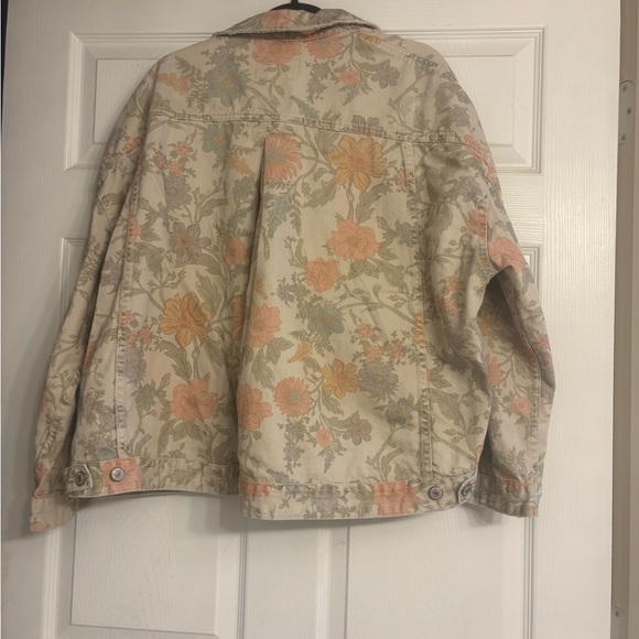 Free People Opal Swing Denim Jacket size Large - Picture 4 of 5